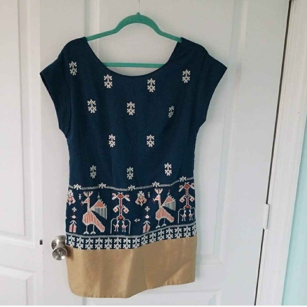 Anthropologie Floreat Avian Myth Dress
